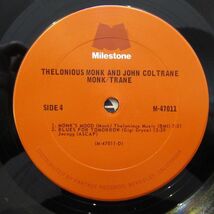 JAZZ LP/US ORIG./見開きジャケット/2LP/インナースリーブ付き美盤/Thelonious Monk & John Coltrane Monk / Trane/B-11777_画像6