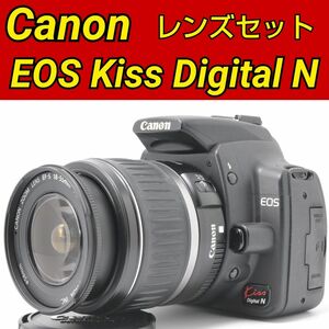 Canon EOS Kiss Digital N レンズセット キヤノン 初心者おすすめ 一眼レフデビュー 軽量コンパクト