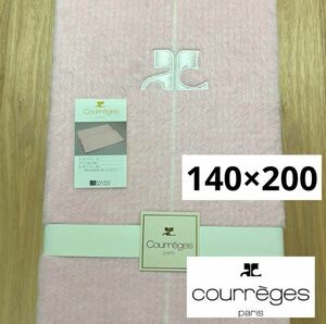  unused *courreges* Courreges * acrylic fiber blanket * baby pink *