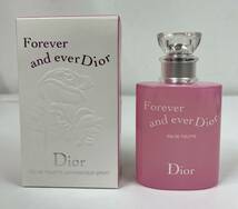 【TK11736MT】1円～ Forever and ever Dior 香水 50ml フォーエヴァー アンド エヴァー ディオール オードゥトワレ 残量9割 箱あり_画像1