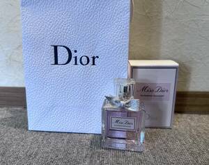 【KJ-2671】クリスチャン ディオール Dior 使用品 残量9割 ミスディオール ブルーミングブーケ EDT SP 50ml レディース 香水 箱付 袋付