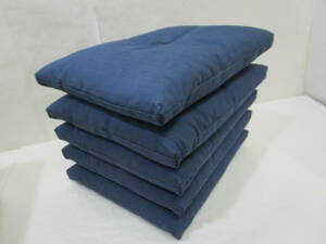 [ manner ..] [ new goods * small interval ] tea . for navy blue color * [ small ] pile . zabuton 5 sheets { cotton 100%} paper box 