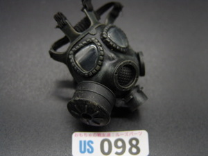 【 US 098 】1/6ドールパーツ：Hottoys製 現用アメリカ軍 USガスマスク【 長期保管・ジャンク扱い品 】