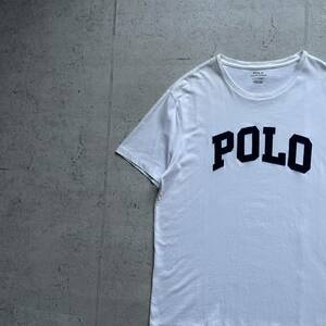 ポロラルフローレン POLOロゴ クルーネック Tシャツ ホワイト L rrl ラルフローレン