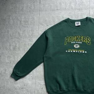 vintage ヴィンテージ 90's LEE SPORT NFL グリーンベイ・パッカーズ ヘビーオンス チームロゴ スウェット トレーナー グリーン 2XL