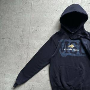 champion チャンピオン カレッジロゴ MONTANA STATE プルオーバー パーカー ネイビー XS