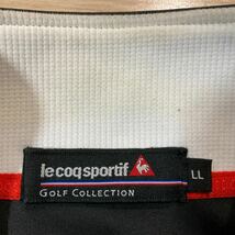 le coq sportif GOLF COLLECTION ルコックゴルフ ゴルフウェア ナイロンジャージ ウィンドブレーカー ジップアップ LLサイズ 黒_画像6