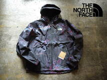 日本未発売 撥水 XXL/ノースフェイス フルジップ ナイロン ジャケット マウンテンパーカ 総柄 THE NORTH FACE NOVELTY RAIN HOODIE_画像3