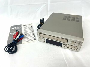 ［中古/起動確認済み］ONKYO INTEC ステレオカセット テープデッキ Stereo cassette tape deck K-505X ※説明書付き〈送料別〉AD0111