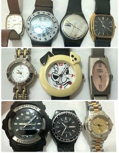 【中古品】(※動作未確認)(10点set)セイコー/スウォッチ/Gショック/クリスチャンモード/ディズニー/CURRENTなど　腕時計【送料別】FW0407