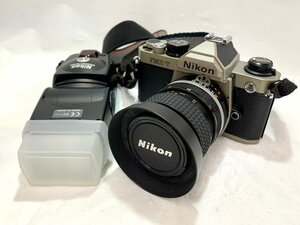 【中古品】(2点set)Nikon ニコン フィルムカメラ[FM2/T] ストロボ[SB-80DX]【送料別】TD0371