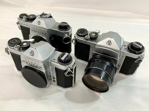 【中古品/動作未確認】(3点set)フィルムカメラ PENTAX ペンタックス S2/SV/SPOTMATIC F【送料別】TD0375