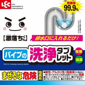 6パックセット レック 激落ちくん パイプ 洗浄 タブレット 小粒 (8回分) 消臭 除菌率99.9% 排水口に入れるだけ