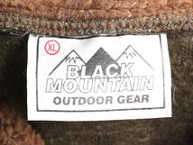 90s BLACK MOUNTAIN モックネック フリース プルオーバー ジャケット メンズ XL / 古着 90年代 オールド パイル 毛長 ボア ブルゾン カーキ_画像4