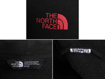 ノースフェイス 両面 プリント スウェット フード パーカー レディース M / The North Face アウトドア トレーナー プルオーバー ブラック_画像6