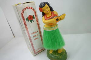 5o2b2B 1984 ALII DOLL-HAWAII Wiggly Hula Doll フラガールドール オリジナルボックス ヴィンテージ 置物 開封品 現状品