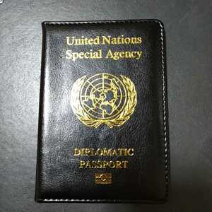 UN 国際連合 外交官 国連職員　パスポートケース　パスポートカバー 