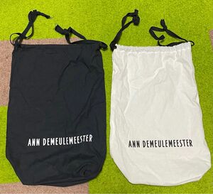 アンドゥムルメステール　巾着袋2種類　ANN DEMEULEMEESTER