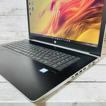 @661【GeForce搭載ゲーミングPC/指紋認証】HP ProBook 470 G5/ Core i5-8250U/ メモリ16GB/ M.2 SSD256GB+HDD500GB/ 17.3インチ/Office2021_画像3