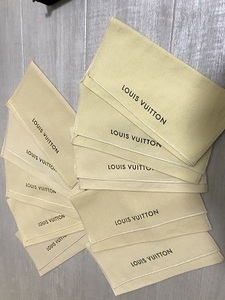 LOUIS VUITTON　 ルイヴィトン　正規品 　長財布用保存袋　中古１０枚セット