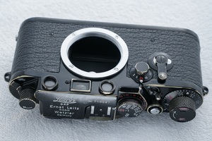 ライカ　Leica　IIIf レッドダイアル　ブラック塗装　OH,シャッター幕及びレザー交換済み　