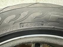 デーモンキャンバー 15インチ 7J オフセット0 PCD100/114.3 4H 2本 195/50R15 22年 タイヤ残量有り プレセディオ シルビア 180sx AE86_画像9