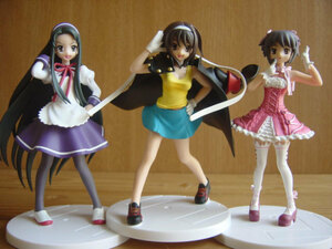 #DUz27JB фигурка Meister Suzumiya Haruhi no Yuutsu популярный 3 вид идол * Bandai BOX *600 иен =002881_b