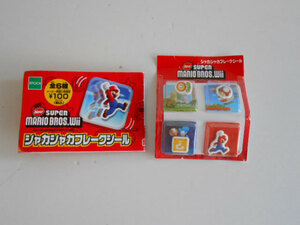 ♯Iwv24CRNewSUPERマリオBROS.Wiiシャカシャカフレークシール1種♂EPOCHエポック ♀100円〓012879_b