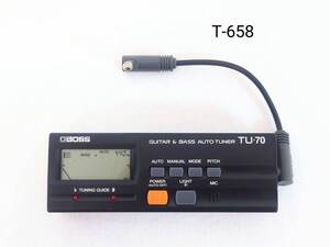 BOSS GUITAR & BASS AUTO TUNER TU-70　TUNING GUIDE　《中古》