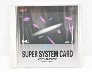 希少 新品 未開封 PCE PCエンジン スーパーシステムカード Ver.3.0 CD-ROM2 SUPER SYSTEM CARD Ver.3 PI-SC1 HE ソフト ロム RK-126S/612