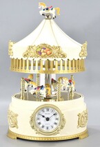 SEIKO セイコー Merry Go Round メリーゴーランド RE702W からくり時計 オルゴール 取説 元箱付 動作品 置時計 魅惑のワルツ RK-485M/000_画像2