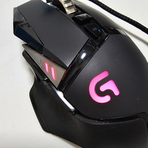 中古 Logicool G G502 PROTEUS SPECTRUM RGB TUNABLE GAMIING MOUSE ロジクール チューナブルゲーミングマウス_画像8