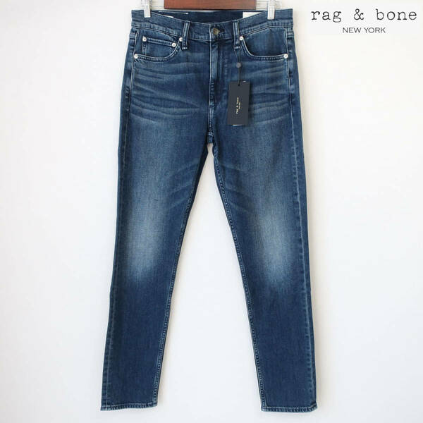 新品 未使用 rag & bone ラグアンドボーン メンズ ジーンズ スリム デニム ストレッチ パンツ インディゴ 濃紺 W31 L32 Mサイズ 