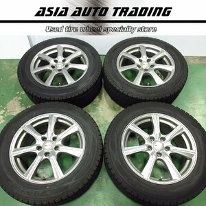 良品 ダンロップ PRD 7J+38 PCD114.3-5穴 WINTER MAXX SJ8 225/60R17 走行極少 スタッドレス 20 30 アルファード ヴェルファイア 等