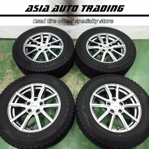 美品 走行極少 BRANDLE SR 6.5J+38 PCD114.3-5穴 ダンロップ WM02 215/65R16 2021年 スタッドレス 20 30 アルファード ヴェルファイア 等