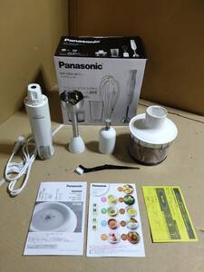 【美品　欠品あり】パナソニック　Panasonic ハンドブレンダー ホワイト MX-S302-W