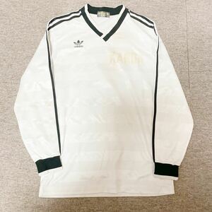 神田 サッカー アディダス adidas トレフォイル 定番シャドー 長袖ユニフォーム Lサイズ 90年代