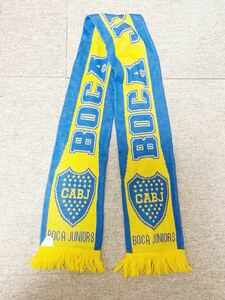 ボカジュニアーズ BOCA JUNIORS オフィシャル official ニットマフラー フリーサイズ