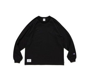 ★送料無料★Black Mサイズ★WTAPS ACADEMY / LS / COTTON. CHAMPION ダブルタップス チャンピオン 黒 ロンT