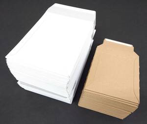 【梱包材】■A5厚紙封筒 120枚 （書籍・ＤＶＤ・書類用）＆ ダンボール封筒（CD用） 25枚■