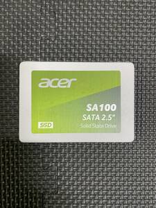 【2】開封商品 新品未使用 エイサー Acer SA100-240GB 3D NAND SATA 2.5インチSSD 最大読み取り速度560MB/s最大書き込み速度500MB/s