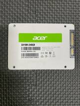 【12】開封商品 新品未使用 エイサー Acer SA100-240GB 3D NAND SATA 2.5インチSSD 最大読み取り速度560MB/s最大書き込み速度500MB/s_画像2