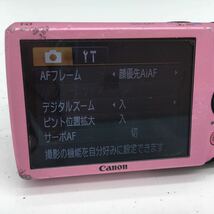 Canon キャノン PowerShot A3300 IS パワーショット PC1589 コンパクト デジタル カメラ コンデジ ピンク バッテリー・充電器付 動作確認済_画像5
