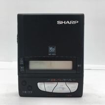 シャープ SHARP MD ポータブル レコーダー MD-M25-B バッテリー・専用ACアダプター付属 現状品 再生動作確認済_画像2