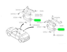 新品★スバル純正 インプレッサ WRX STi GVF Aライン アシストレール オフブラック 2個セット A-Line GV/GR_画像2