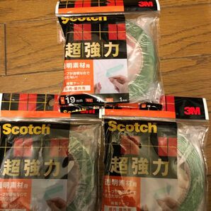 Scotch スコッチ 3M 両面テープ　超強力　　はがせる