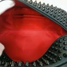 【美品】Christian Louboutin クリスチャンルブタン BLASTER ブラスター クラッチバッグ セカンドバッグ レザー ポーチ スタッズ ブラック_画像7