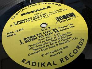 12”★Rozalla / Born To Love Ya / ヴォーカル・ハウス・クラシック！