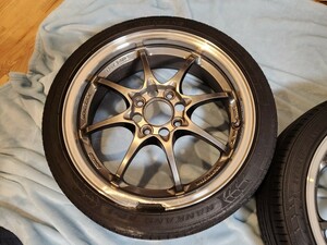  曲がり 超希少 ホイール 1本 RAYS ボルクレーシング ce28n 1004穴 volkracing 鍛造 軽量ホイール コペンに装着 軽自動車 BBS WORK アルミ