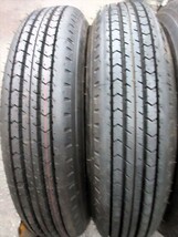 送料無料　新車外し　225/80R17.5　DUNLOP　SP110　2023年製　6本セット　イボ付き　バリ溝　その2_画像2